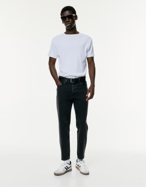Pull&Bear - Jean classique - Noir délavé - view 1