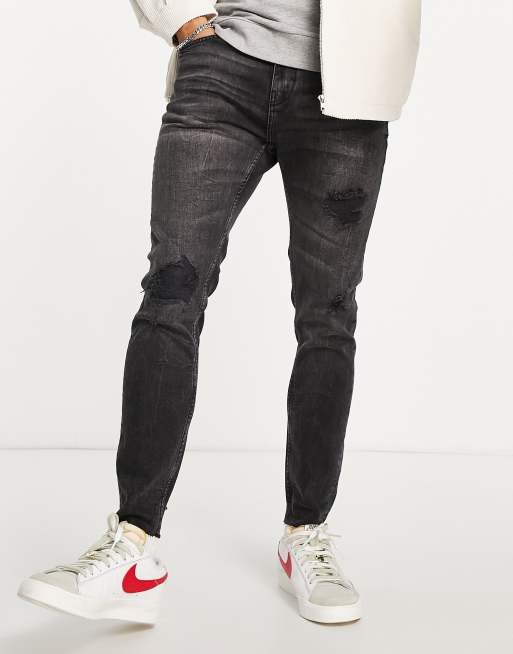 Pull&Bear - Jean coupe carotte de qualité supérieure - Noir