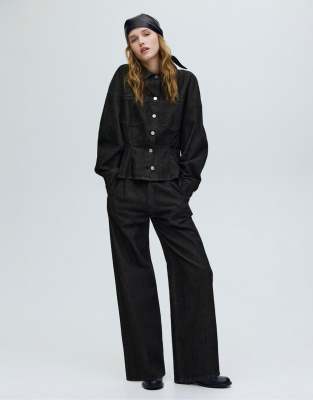 Pull & Bear - Jean décontracté ample - Noir