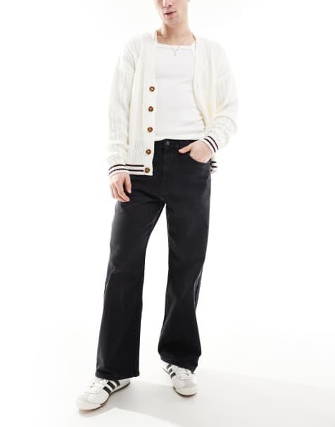 Pull&Bear - Jean droit ample - Noir - view 1