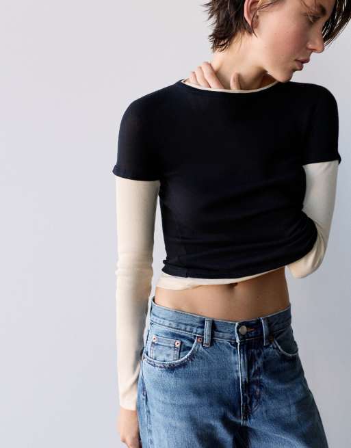 Pull&Bear - Jean droit - Bleu foncé, 4 de 7