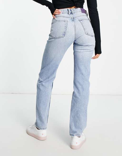 Jean droit best sale taille basse