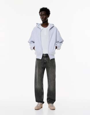 Jean droit vintage - Noir dlav - Pull & bear - Modalova