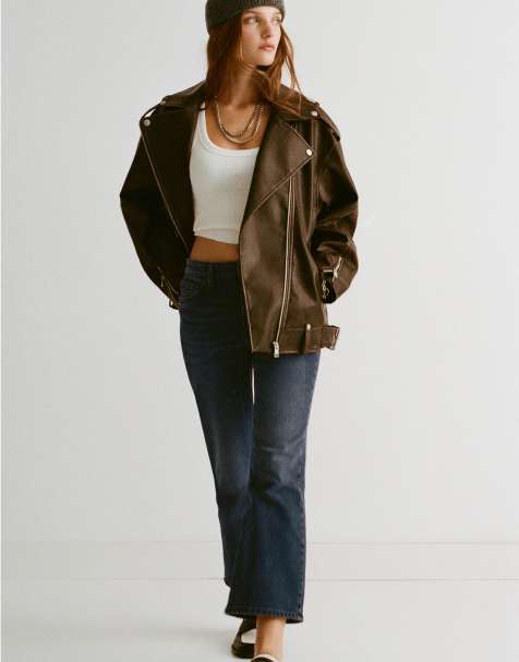Pull&Bear - Jean évasé - Vert - view 1