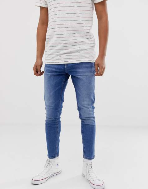Pull&Bear - Jean fuselé coupe carotte - Bleu clair - view 1