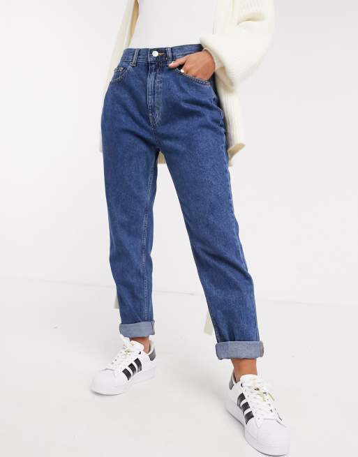 Jean mom bleu new arrivals