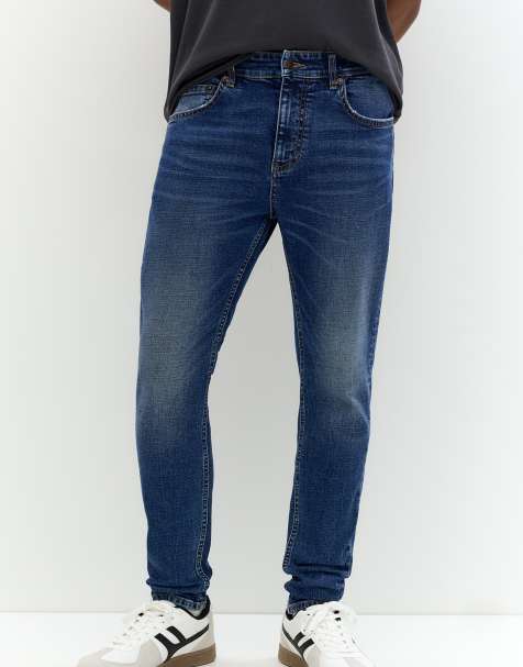Pull&Bear - Jean skinny - Bleu foncé - view 1