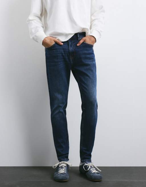 Pull&Bear jean skinny bleu foncé, 4 de 7