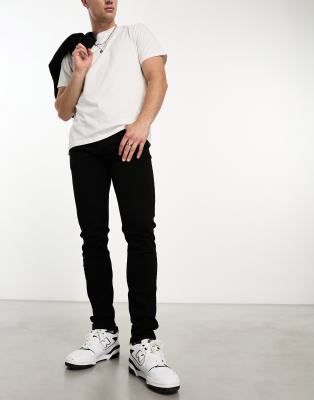 Pull&Bear skinny fit jeans in black - ASOS Price Checker