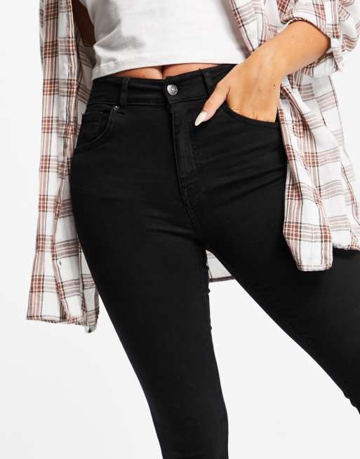 Pull&Bear - Jean skinny push-up - Noir, 3 de 4