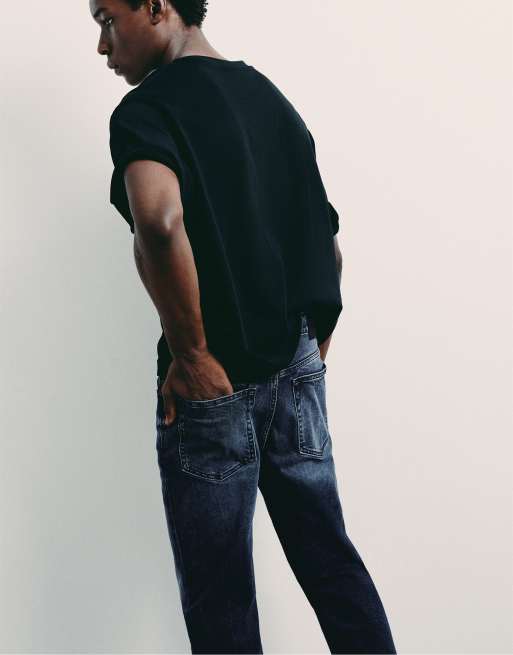 Pull&Bear - Jean slim - Bleu lavande, 7 de 7