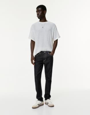 Pull & Bear - Jean slim - Bleu marine