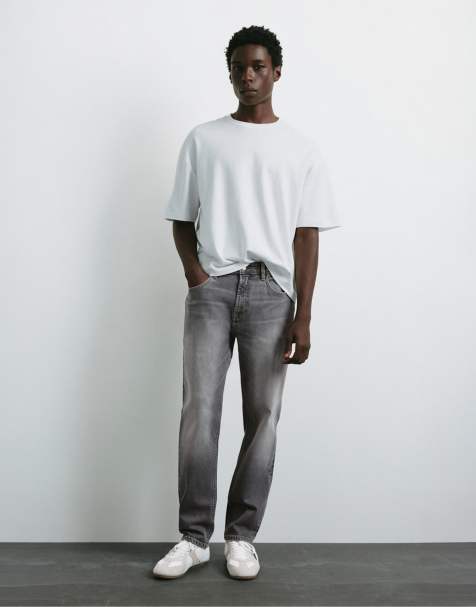 Pull&Bear - Jean slim - Gris foncé - view 1
