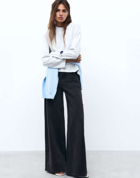 Pull&Bear jean super large noir - view 1
