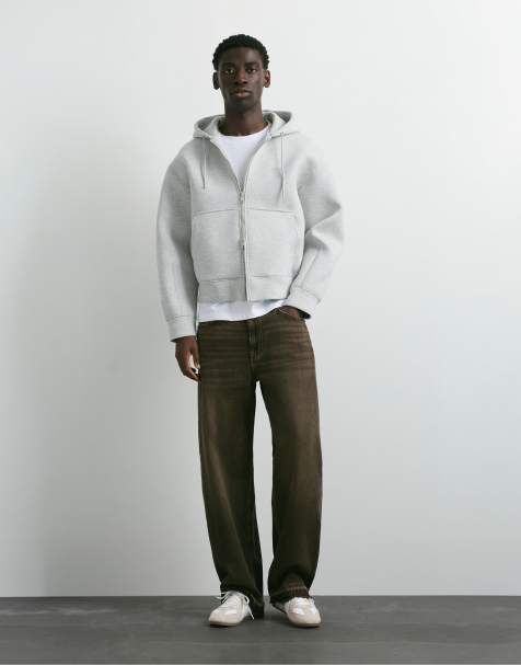 Pull&Bear Jean wide leg marron - view 1