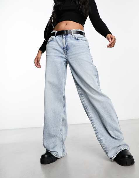 Jeans da Donna, Pantaloni di Jeans Larghi en Skinny