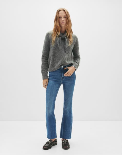 Pull&Bear - Jeans a zampa blu medio - view 1