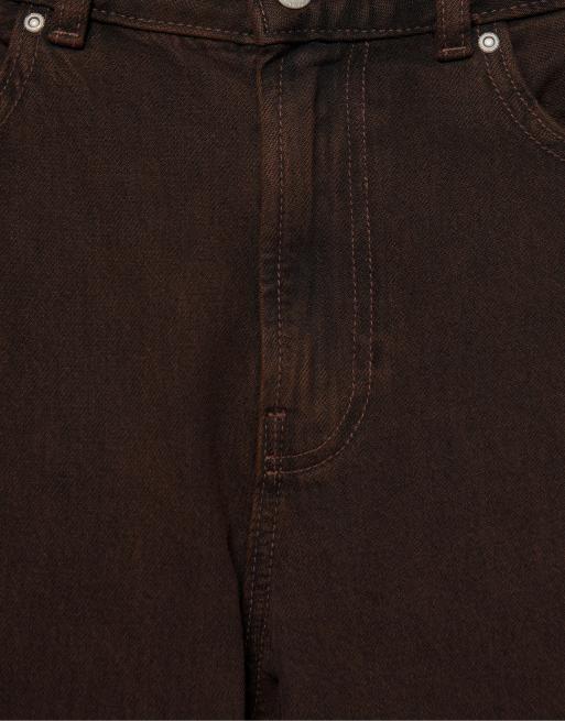 Pull&Bear - Jeans ampi marroni, 6 di 7