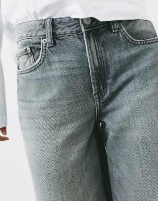 Pull&Bear jeans baggy oversize grigio perla, 4 di 7
