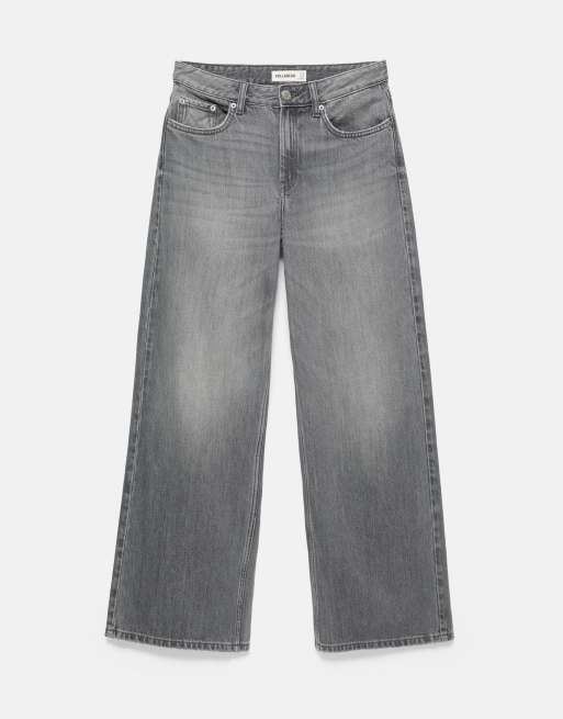 Pull&Bear jeans baggy oversize grigio perla, 6 di 7