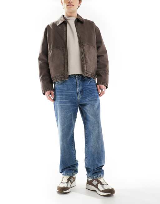 Pull&Bear - Jeans blu medio ampi
