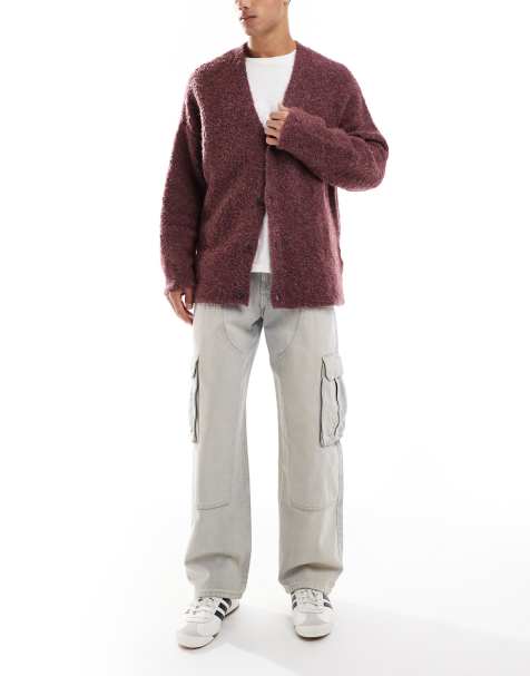 Pull&Bear - Jeans cargo a fondo ampio pesanti azzurro slavato - view 1