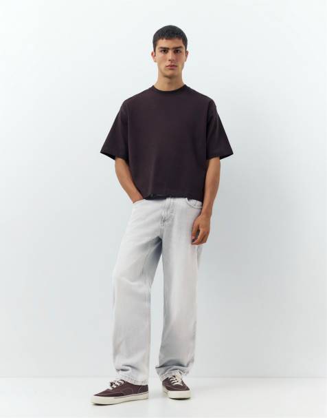 Pull&Bear - Jeans dritti blu pallido - view 1