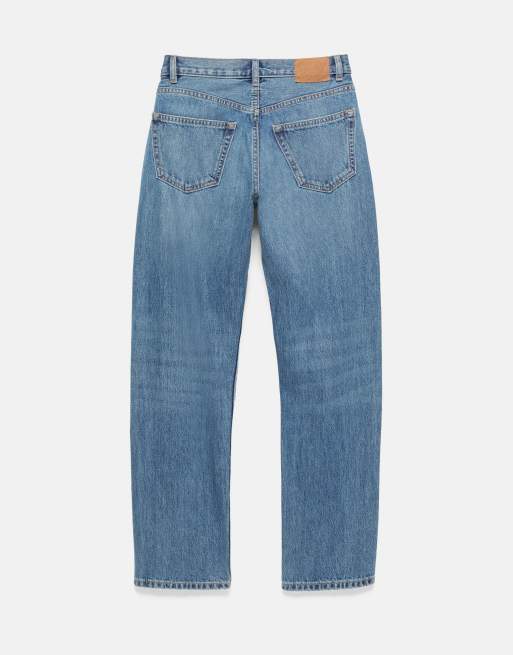 Pull&Bear - Jeans dritti blu scuro, 7 di 7