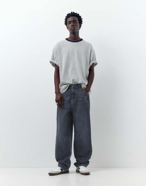 Pull&Bear - Jeans larghi blu pastello - view 1