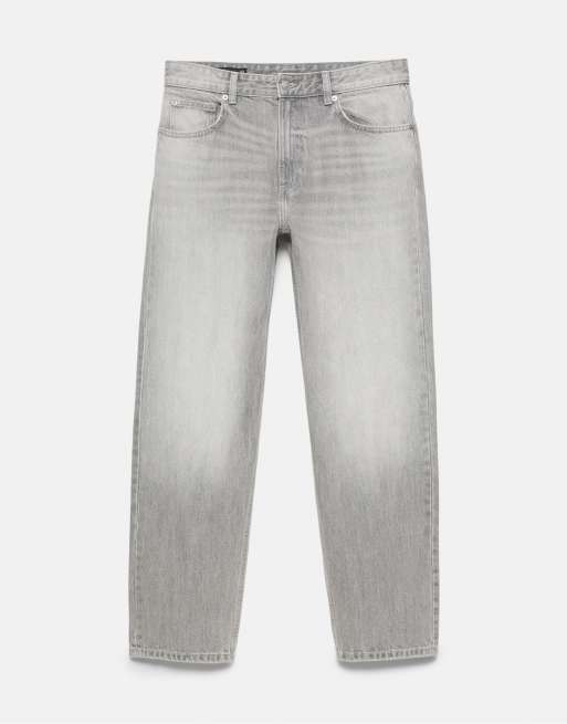 Pull&Bear jeans med lige ben i mørkegrå, 6 af 7