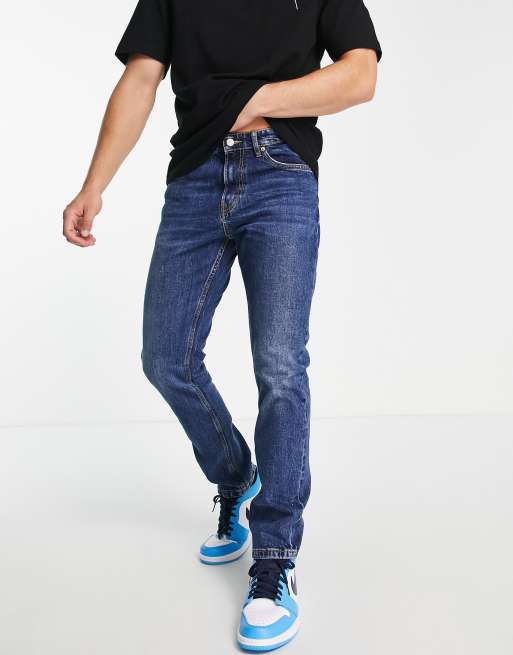 Pull&Bear - Jeans met rechte pasvorm in blauw