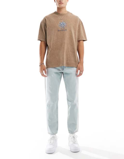 Pull&Bear - Jeans met standaard pasvorm in lichtblauw