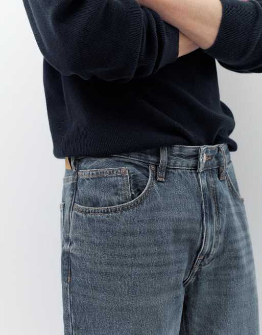 Pull&Bear - Jeans met standaard pasvorm in pastelblauw, 4 van 4
