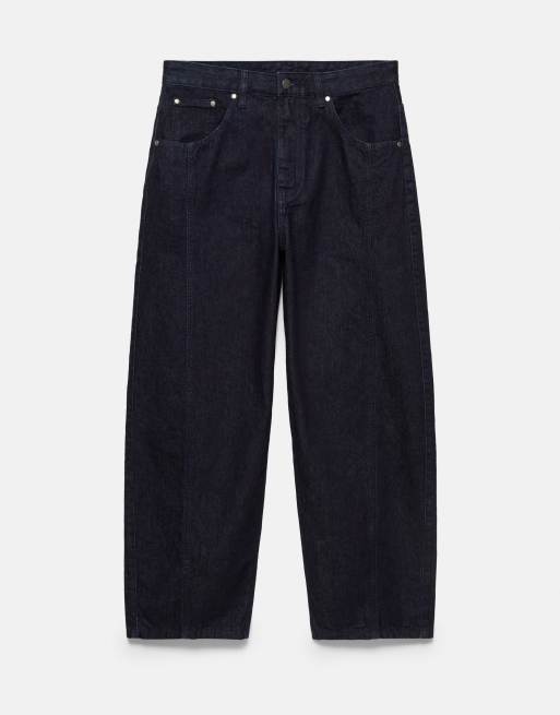 Pull&Bear jeans met voornaad in navy, 3 van 5