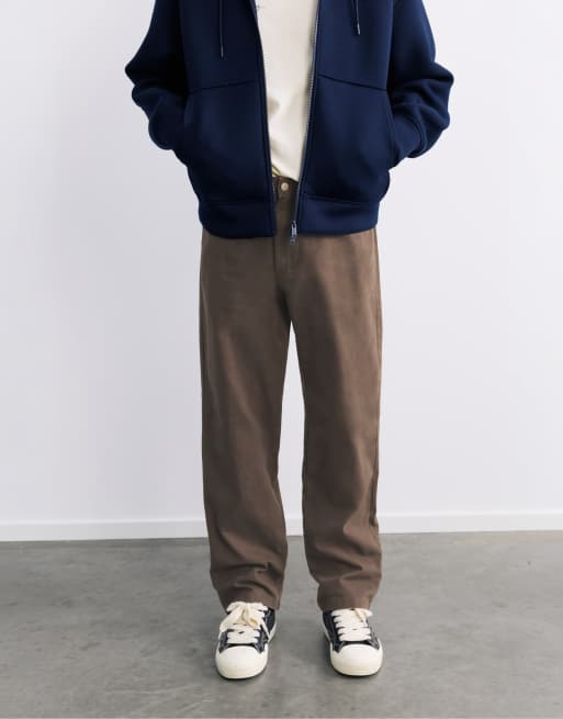 Pull&Bear Jeans mit geradem Bein in Braun, 4 von 7