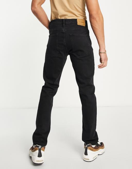 Pull&Bear – Jeans mit geradem Schnitt in Schwarz, 2 von 4