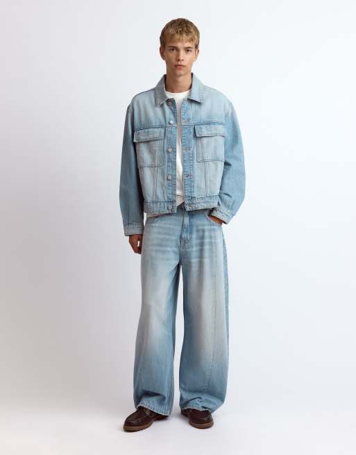 Pull&Bear – Jeans-Set in Indigoblau, 3 von 3