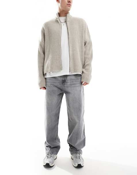Pull&Bear - Jeans skater grigi - view 1