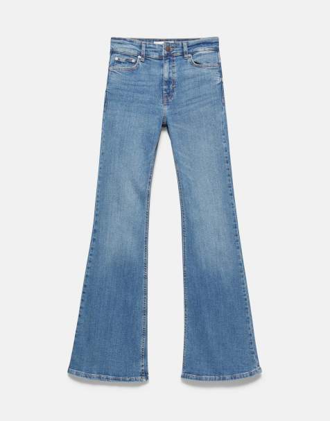 Pull&Bear - Jeans skinny a zampa color indaco - view 1