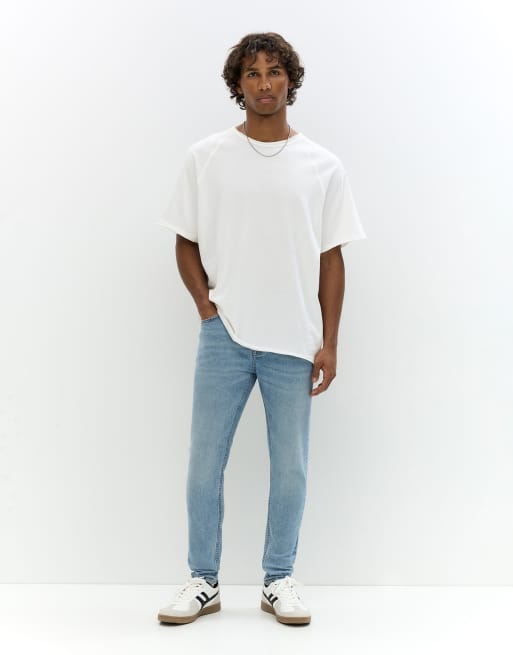 Pull&Bear - Jeans skinny indaco pallido, 2 di 4