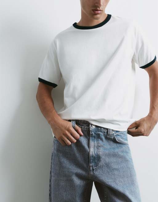 Pull&Bear - Jeans standard blu lavanda, 3 di 7