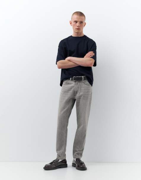 Pull&Bear - Jeans standard color grigio scuro - view 1