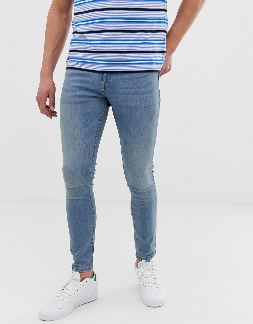 Pull&Bear - Jeans super skinny blu medio