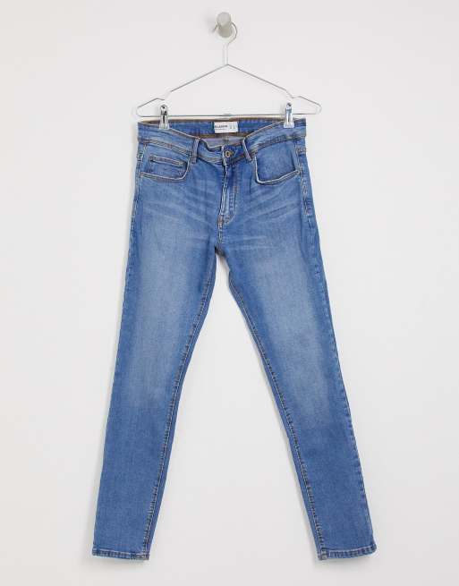 Pull&Bear - Jeans super skinny blu medio, 3 di 4