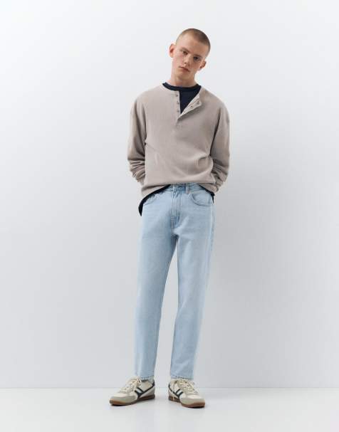 Pull&Bear - Jeans vestibilità standard blu indaco pallido - view 1