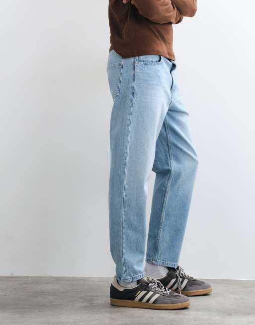 Pull&Bear - Jeans vestibilità standard blu indaco pallido, 5 di 5