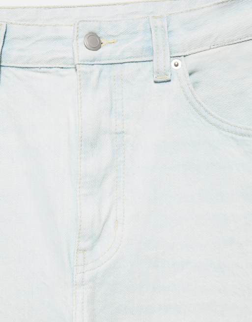 Pull&Bear jeans wide leg in indaco chiaro, 7 di 7