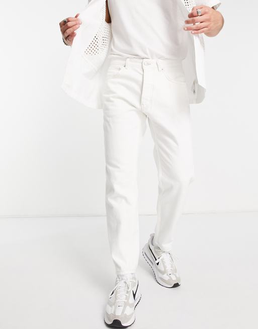 Pull&Bear – Jeansy o standardowym kroju w kolorze ecru