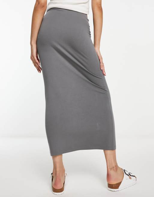 Maxi shop skirt gray