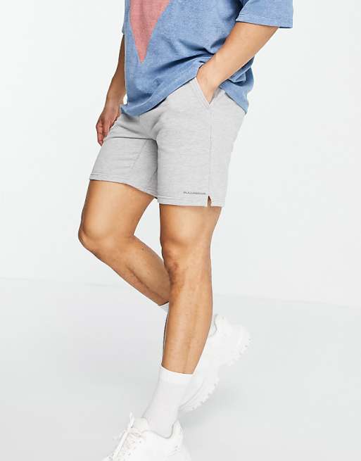 Pull&Bear jersey shorts in gray | ASOS